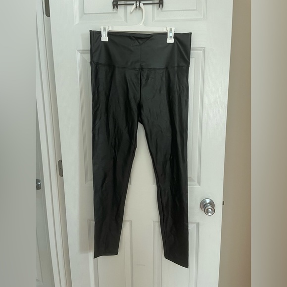 High-Waisted Faux Leather Leggings - Picture 1 of 3